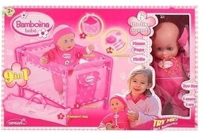 Bambolina 9 in 1 Travel Bed Set