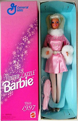 Mattel General Mills Barbie Winter Dazzle Barbie (1997(Pink)