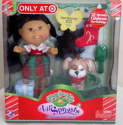 Cabbage Patch Kids Lil' Sprouts Exclusive Holiday Edition With Pet(Multicolor)