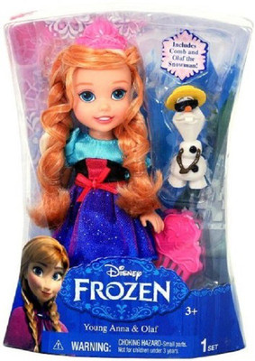 Disney Frozen Young Anna and Olaf 6 inch(Multicolor)
