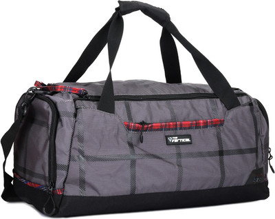 The Vertical CHEQUERED Travel Duffel Bag(Black)