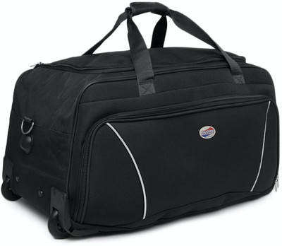 American Tourister Vision Duffel Strolley Bag(Black)