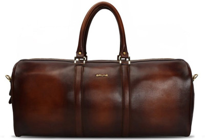 Brune Veg Tanned Brown Dull Shade Hand Painted Duffle Bag With Golden Accent Travel Duffel Bag(Brown)
Brune Veg Tanned Brown Dull Shade Hand Painted Duffle Bag With Golden Accent Travel Duffel Bag(Brown)