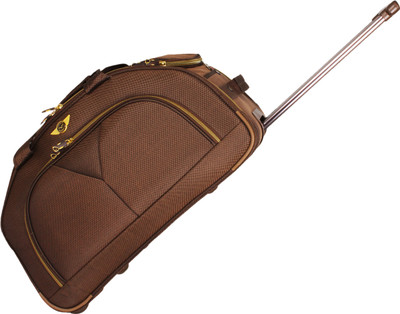 Ventex 24" German 2 Wheel Duffel Trolley Duffel Strolley Bag(Brown)