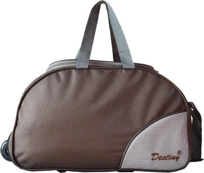 Destiny Travel Duffel Strolley Bag(Brown)