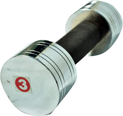 Royal DMBLS-013 Fixed Weight Dumbbell(3 kg), Silver