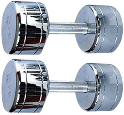 Tima Tima Solid steel Round Dumbbells 4kgX2 Pcs Fixed Weight Dumbbell(8 Kg), Crome
Tima Tima Solid steel Round Dumbbells 4kgX2 Pcs Fixed Weight Dumbbell(8 Kg), Crome