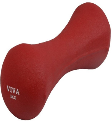 Vector X Neoprene Bone Shaped Fixed Weight Dumbbell(3 kg), Red