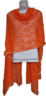 Skhoza Net Self Design Women's Dupatta, Orange
Skhoza Net Self Design Women's Dupatta, Orange