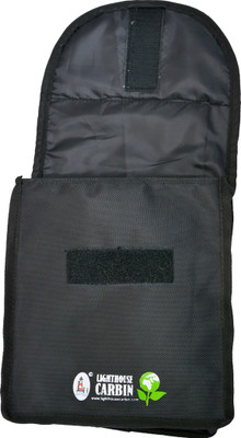 Lighthouse Car bin Polyester Dustbin(Black)