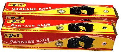 Ezee Garbage Bag Large 30 Inches X 37 Inches ( 20 Pieces ) Plastic Dustbin(Black, Pack of 2)
Ezee Garbage Bag Large 30 Inches X 37 Inches ( 20 Pieces ) Plastic Dustbin(Black, Pack of 2)