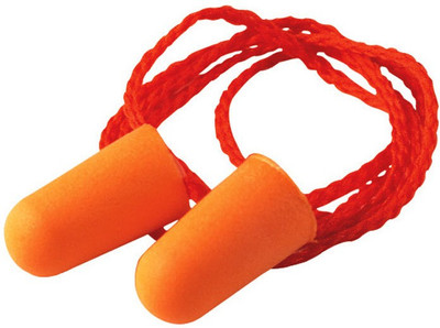 Neoplug Noise Reducer Corded Set of 5 Ear Plug(Orange)