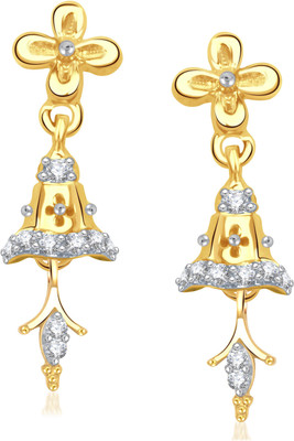VK Jewels Antique Look Cubic Zirconia Alloy Jhumki Earring