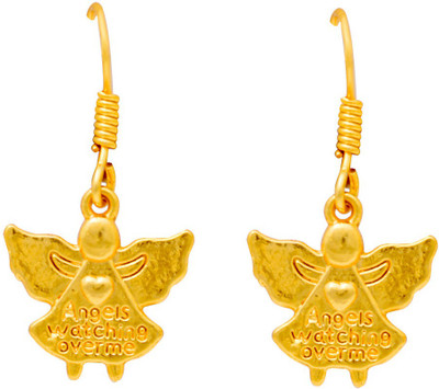 Ijuels Angels Bell Charms German Silver Drop Earring