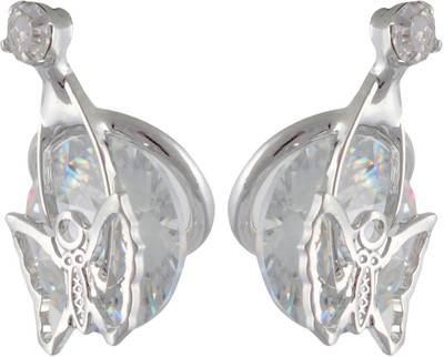 High Trendz Trendy Cubic Zirconia Alloy Stud Earring