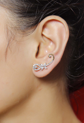 Muchmore Traditional Earring For Woman And Girls For Party And Wedding Occasion Cubic Zirconia, Pearl Alloy Cuff Earring
Muchmore Traditional Earring For Woman And Girls For Party And Wedding Occasion Cubic Zirconia, Pearl Alloy Cuff Earring