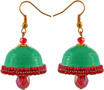 Halowishes EAR142 Paper Jhumki Earring