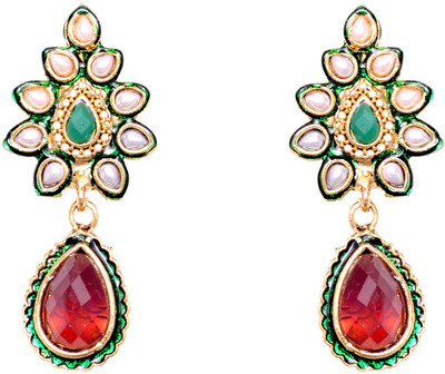 Pink Rose Adorable Alloy Drop Earring