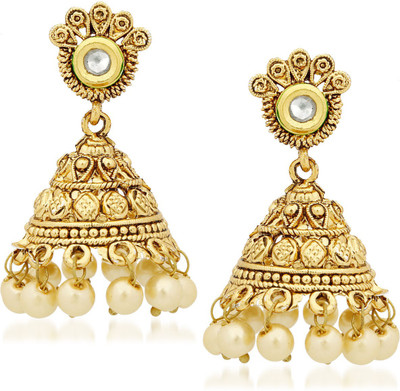 Meenaz Jhumki Earrings For women Cubic Zirconia, Crystal Alloy Jhumki Earring
Meenaz Jhumki Earrings For women Cubic Zirconia, Crystal Alloy Jhumki Earring