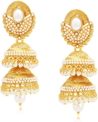 Sukkhi Wavy Alloy Jhumki Earring