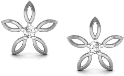 Avsar Devaki Yellow Gold 14kt Swarovski Crystal Stud Earring