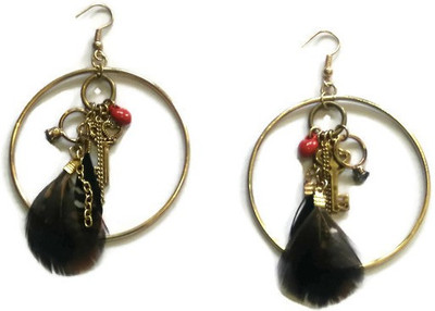 Oomph Gold, Brown & Red Feather & Charm Fashion Jewellery for Women, Girls & Ladies Metal Dangle Earring
Oomph Gold, Brown & Red Feather & Charm Fashion Jewellery for Women, Girls & Ladies Metal Dangle Earring