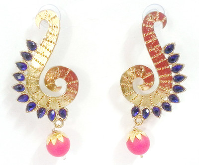 Kshitij Jewels Color Blast Alloy Drop Earring