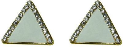 Bezel Sparkle Delight Alloy Stud Earring
