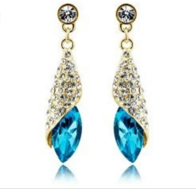 University Trendz Univ_E085 Crystal Alloy Drop Earring