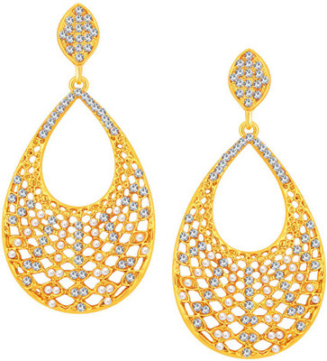 Sukkhi Astonishing Gold Plated AD Alloy Drop Earring