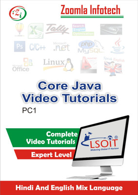 LSOIT Learn Core Java Programming Language Video Tutorials in hindi language, Total 158 Lectures and Total Duration 16 Hours(DVD)