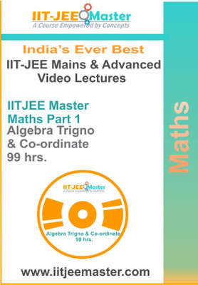 IITJEEMaster IIT JEE Maths Video Lectures: Algebra, Trigno, Co-ordinate geo. (M1) for 2 Years in Dvd | (for windows os: Laptop/Desktop(DVD)