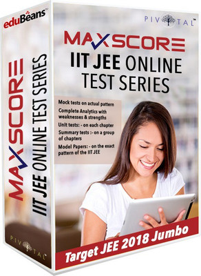 Edubeans Target JEE 2018 Jumbo OnlineTest Preparation for IITJEE Main & Advance (PCM) with Mock Tests(Online)
Edubeans Target JEE 2018 Jumbo OnlineTest Preparation for IITJEE Main & Advance (PCM) with Mock Tests(Online)