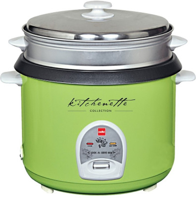 Cello Cook - N - Serve 400 A Electric Rice Cooker(2.8 L, Green)
