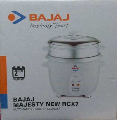 Bajaj Majesty New Rcx7 Multifunction / Steamer Electric Rice Cooker(1.8 L, White)
Bajaj Majesty New Rcx7 Multifunction / Steamer Electric Rice Cooker(1.8 L, White)