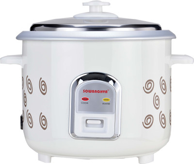 Sowbaghya Annam Electric Rice Cooker(1.8 L, White)