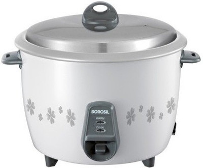 Borosil BRC18MPC21 Electric Rice Cooker with Steaming Feature(1.8 L, White)