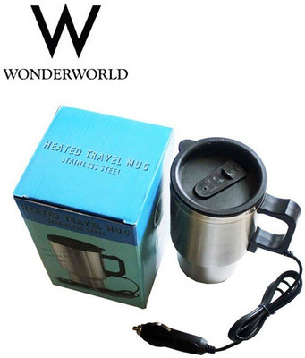 Wonder World ® 12V Car Heating Cup Auto Adapter Heated Travel Mug Stainless Steel Thermos with Airtight Lid Electric Kettle(0.459 L, Silver)
Wonder World ® 12V Car Heating Cup Auto Adapter Heated Travel Mug Stainless Steel Thermos with Airtight Lid Electric Kettle(0.459 L, Silver)