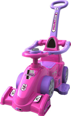Ez' Playmates Baby Ride On Formula With Navigator Pink Car Ride On(Pink)