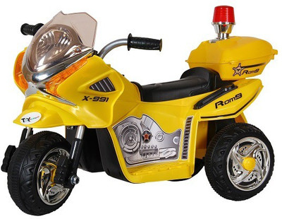 Toyhouse Mini Motorcycle Rechargeable Bike Ride On(Yellow)