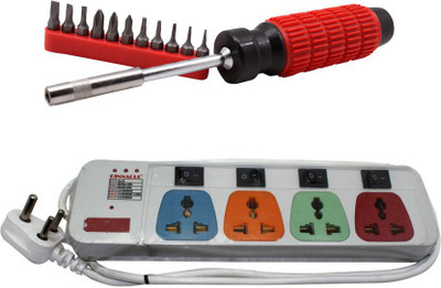 Pinnacle 4 Socket Individual Switch 3 Meter Cord Regular Series Computer Buster + Moller screwdriver set of 2 Electrical Combo(Pack of 2)
Pinnacle 4 Socket Individual Switch 3 Meter Cord Regular Series Computer Buster + Moller screwdriver set of 2 Electrical Combo(Pack of 2)