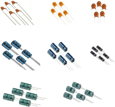 HE Retail Supplies 40 Capacitors Electronic Components Electronic Hobby Kit