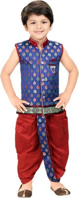 Kute Kids Boys Dhoti & Kurta Set, Blue
