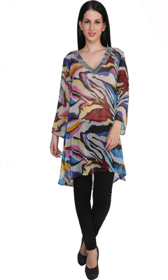 Anekaant Casual Printed Women' Kurti(Multicolor