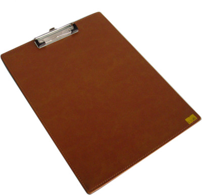 SAW LEATHER GOODS Writing Examination Board/Clip Board Examination Pads(Set of 1, Brown)