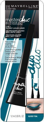 Maybelline New York Eye Studio Master Duo Glossy Liquid Liner 1.417 g(Glossy Teal)
Maybelline New York Eye Studio Master Duo Glossy Liquid Liner 1.417 g(Glossy Teal)