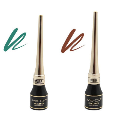 Meon Tip Liner Green n Brown 6.5 ml(Green, Brown)