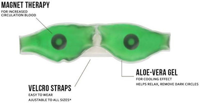 Sukot Relaxing Gel Eye Mask With Magnetic Aloe Vera Eyemask(1 ml)