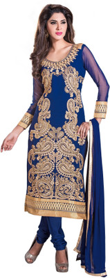 Jiya Georgette Self Design, Embroidered Dress/Top Material(Un-stitched), Navy blue
Jiya Georgette Self Design, Embroidered Dress/Top Material(Un-stitched), Navy blue