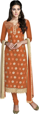 Khushali Chanderi Self Design, Embroidered Salwar Suit Dupatta Material(Un-stitched), Orange
Khushali Chanderi Self Design, Embroidered Salwar Suit Dupatta Material(Un-stitched), Orange